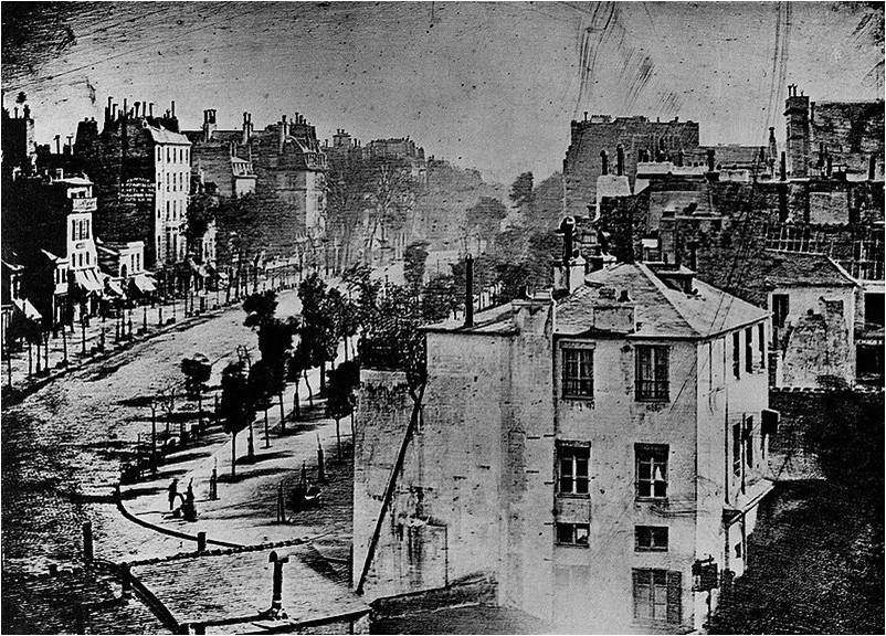 1839 yılında çekilmiş tarihteki ilk insanlı fotoğraf
